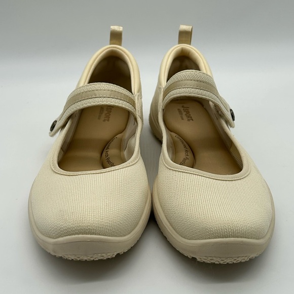 JSPORT Melody Mary Jane Flats Cream US 8.5 | Comfort Lightweight Shoes NWB - Picture 5 of 10